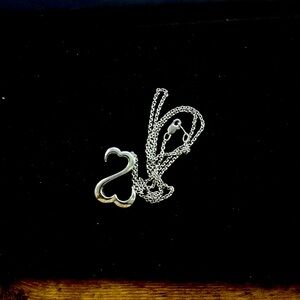 Kay jewelers Jane Seymour open heart pendant necklace sterling silver